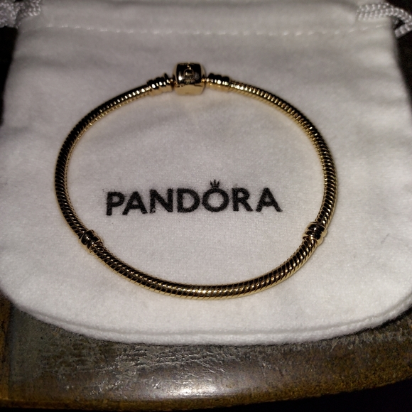 Pandora Jewelry Pandora 4k Gold Bracelet Poshmark